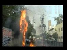 Odisha Results Leak Case-Minister's Portrait Burnt