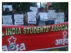 Students Protest Against Fees Hike At Jamia Millia