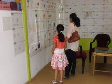 Sprouts School showcased drawings done by kids of Different Socities