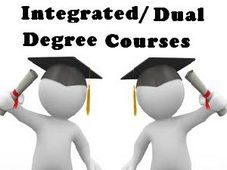 List of Integrated/ Dual Degree Courses offered by IIT's.