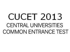 Central Universities CUCET 2013 results for PG Program on June 25