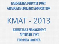 Karnataka KMAT 2013 entrance exam results on Aug 1st