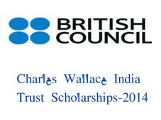 Charles Wallace India Trust Scholarships 2014