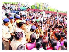 Protest at Rajiv Gandhi Institute of Technology