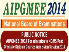 NBE to conduct AIPGMEE 2014 for admission to MD/MS/PG Diploma courses