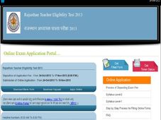 Rajasthan Teacher Eligibility Test 2013 online registration dates
