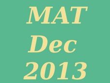 How was MAT December 2013 Exam? Check Analysis