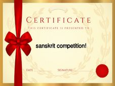 Samskrita Sahitya Parishad's Sanskrit competitions for students