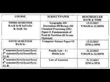Bangalore University announces re-scheduled exam date of 11th December