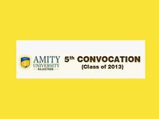Amity University, Rajasthan announces dates for its 5th  convocation