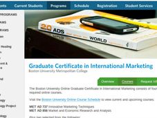 Graduate Certificate in International Marketing