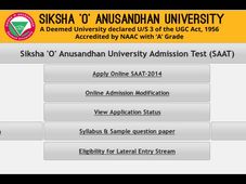 SOA University SAAT 2014 online application form available