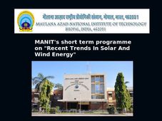MANIT, Bhopal announces short term training programme 
