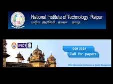 NIT, Raipur invites for International Conference on Quality Management