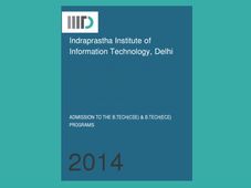 IIIT-Delhi announces B.Tech admissions 2014. Find details to apply