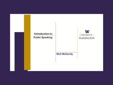 Introduction to Public Speaking - An online course