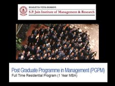 SPJIMR opens admissions for PGPM - 1 year MBA programme 2014