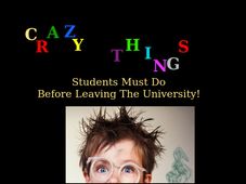 Crazy things students must do before leaving the university!