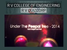 RV College Concludes The Game Of Quiz - Under The Peepal Tree
