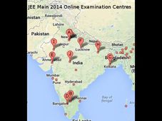 How to reach JEE Main 2014 Online Examination Centres?