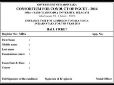 Download Karnataka PGCET 2014 Admit Card