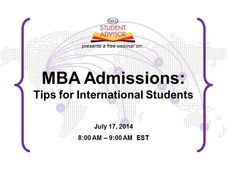 MBA Admissions: Tips for International Students