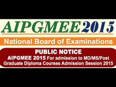 AIPGMEE 2015: Online Registration Procedure