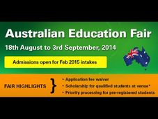 Australian Education Fair 2014 in India