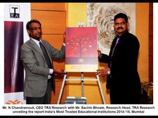 India’s Most Trusted Educational Institute in a study by TRA