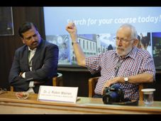 Noble laureate Dr J. Robin Warren interacts with WeSchool students