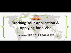 Free Webinar on Tracking your Application & Applying for Visa