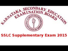 Karnataka SSLC Supplementary Exam Time-Table 2015