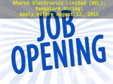 Bharat Electronics Limited (BEL), Bangalore Hiring Deputy Engineer's