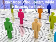 District Judge Office, Deogarh, Odisha is Recruting for 5 posts