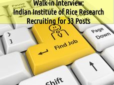 Walk-in Interview: Indian Institute of Rice Research Recruiting