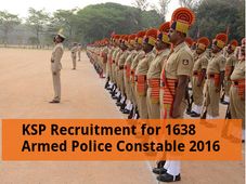 KSP Invites Application for 1638 Armed Police Constable (Men) Post 