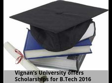 Vignan’s University offers Scholarships for B.Tech 2016