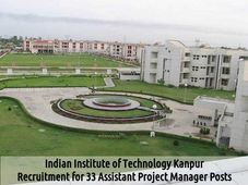 IIT Kanpur Job Openings for 33 Assistant Project Manager Posts 2016