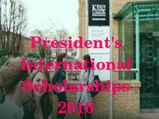 King’s College London, UK: President's International Scholarships 2016