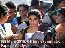  JEE Main 2016 Offline Examination Paper 1 Analysis