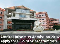  Amrita University Admission 2016: Apply for B.Sc/M.Sc programmes