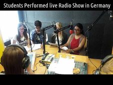 Students Perform Live Radio Show in Germany