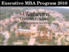 Executive MBA program from IIT Bombay-WUStL 