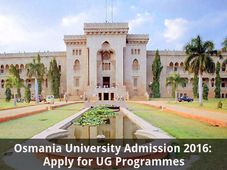  Osmania University Admission 2016: Apply for UG Programmes