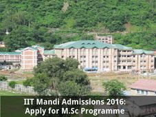 IIT Mandi Admissions 2016: Apply for M.Sc Programme