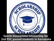 Sanchi Honnamma Scholarship for 2nd PUC passed students in Karnataka