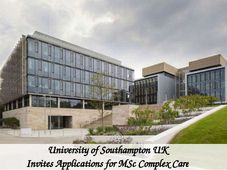 University of Southampton UK Invites Applications for MSc Complex Care