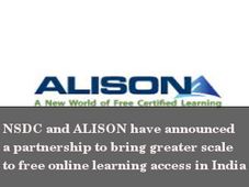 NSDC and Alison collaborate for skill development across India