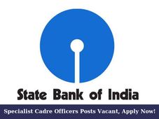 SBI Invites Applications For Recruitment Of Specialist Cadre Officers