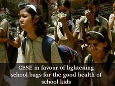 CBSE: Lighten school bags for the good health of kids